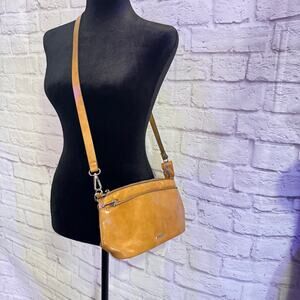 AFKOMST light brown synthetic Crossbody Purse - GORGEOUS - chain